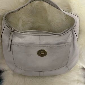 White Coach handbag.